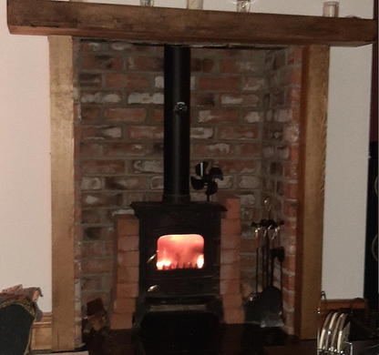 Solid oak mantelpiece supplied with fixings and your choice of distressing