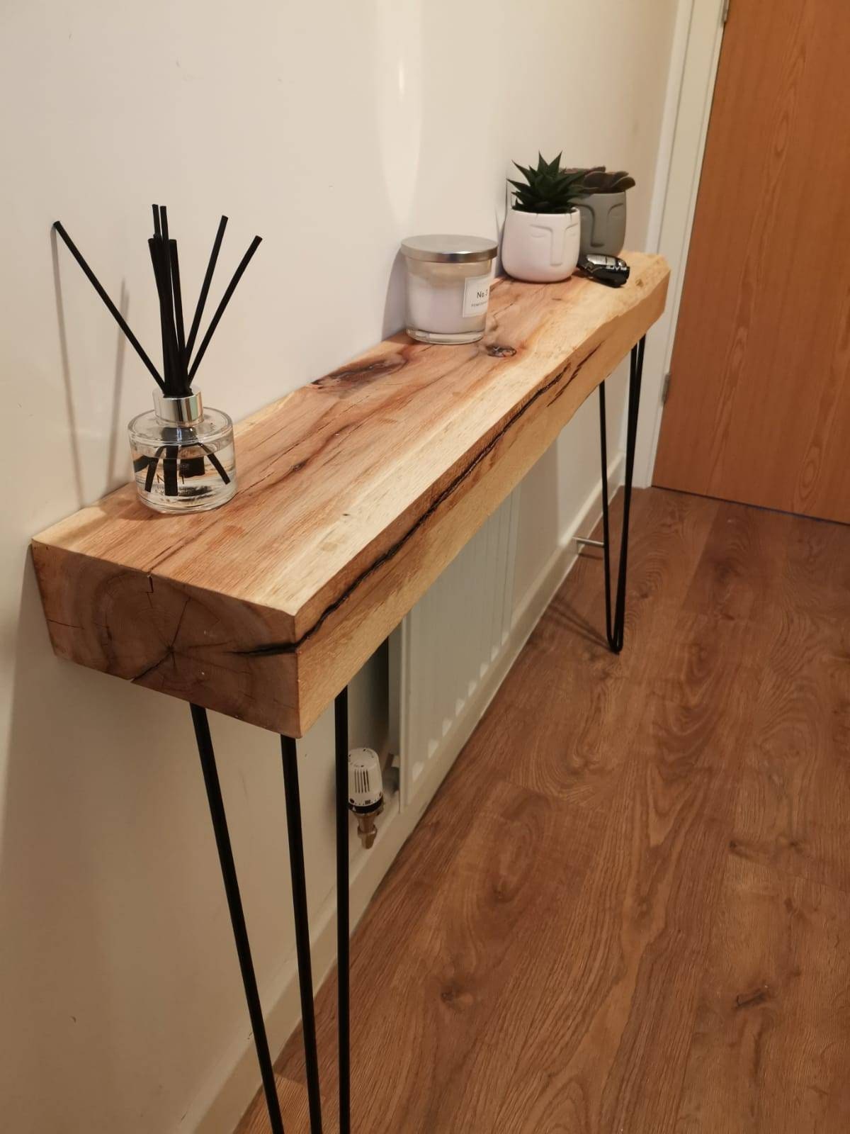 Hairpin leg deals hallway table