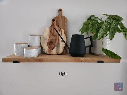 Stunning Rustic Shelf made from reclaimed Scaffold Board Includes Brackets Shelving, Bookshelf, Shelf